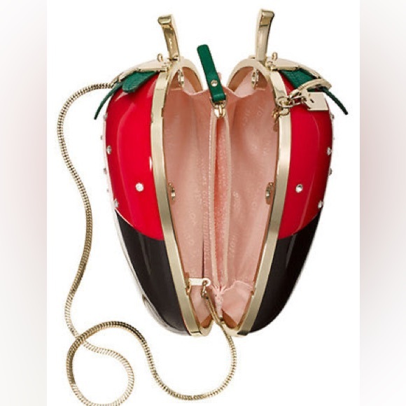 Kate Spade Crème de la Crème Dipped Strawberry Clutch - Picture 2 of 9